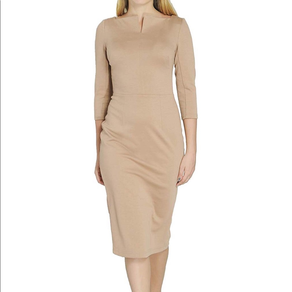MaryCrafts Women’s Work Sheath Midi Dress